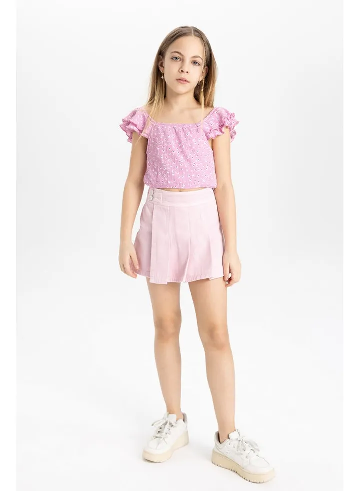 Girl Regular Fit Woven Skirt