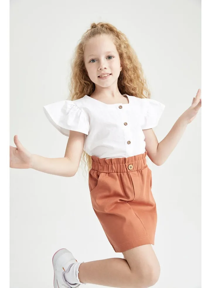 Girl Regular Fit Woven Skirt