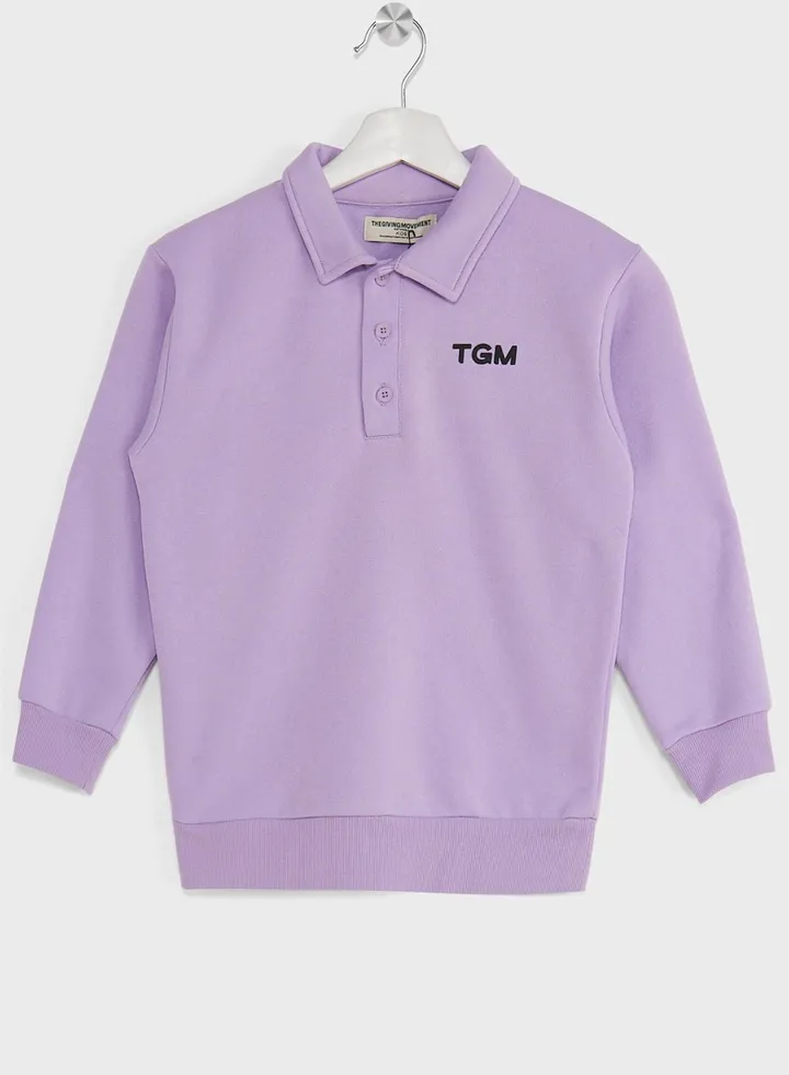 Kids Polo Sweatshirt