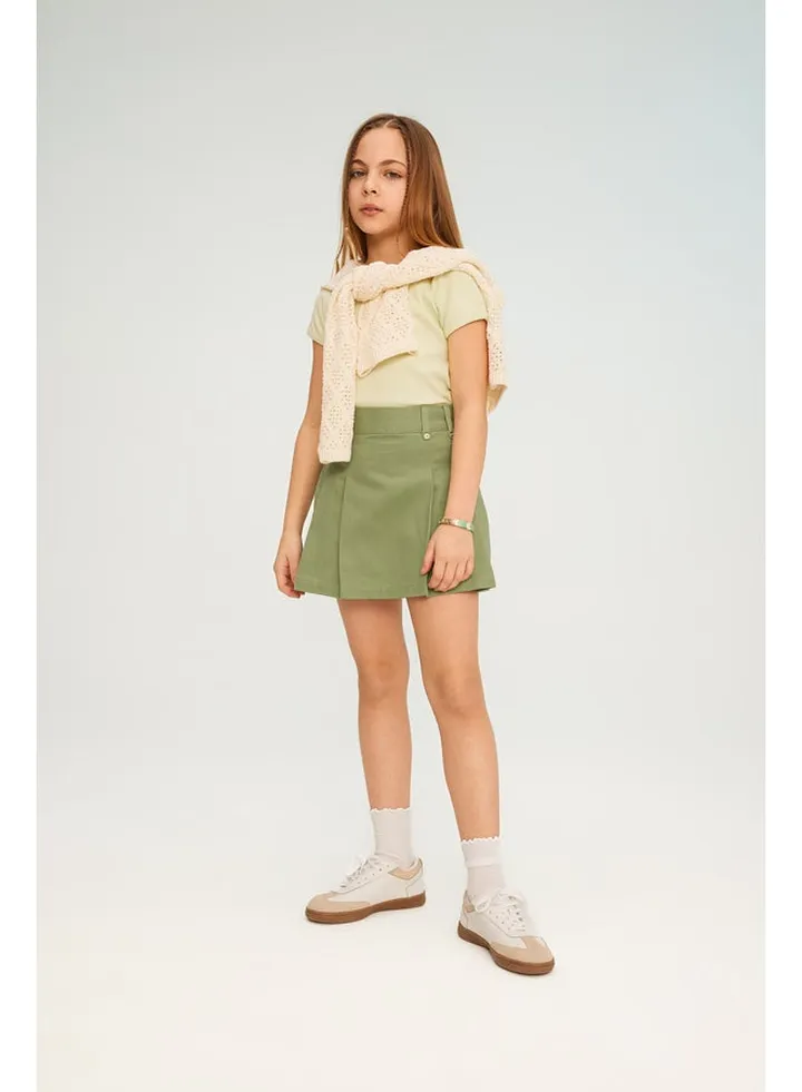 Girl Regular Fit Woven Skirt