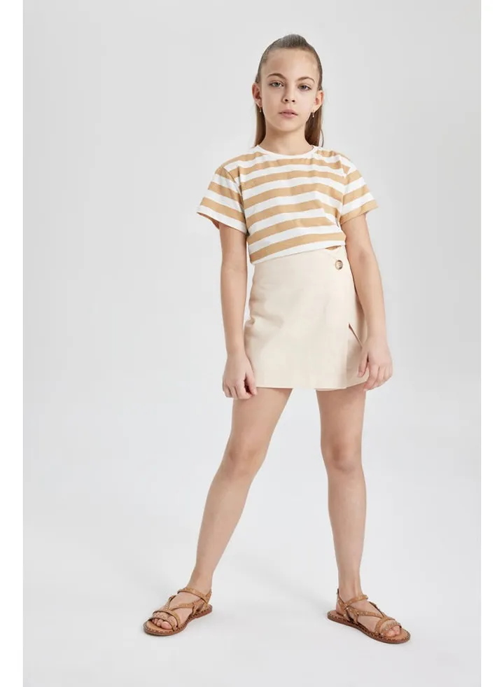 Girl Regular Fit Woven Skirt