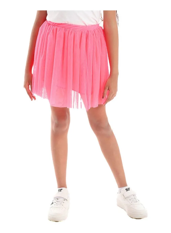 Kids Neon Pink Mini Tulle Tutu Skirt