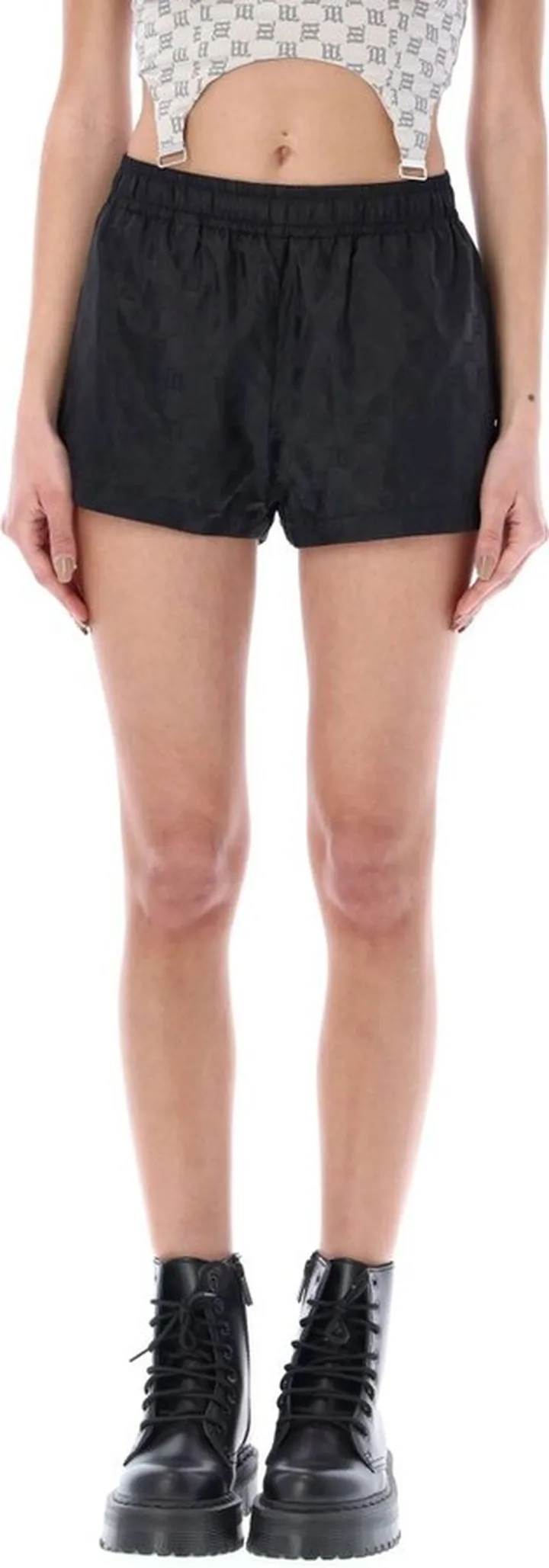 Misbhv Monogram Elasticated Waist Shorts
