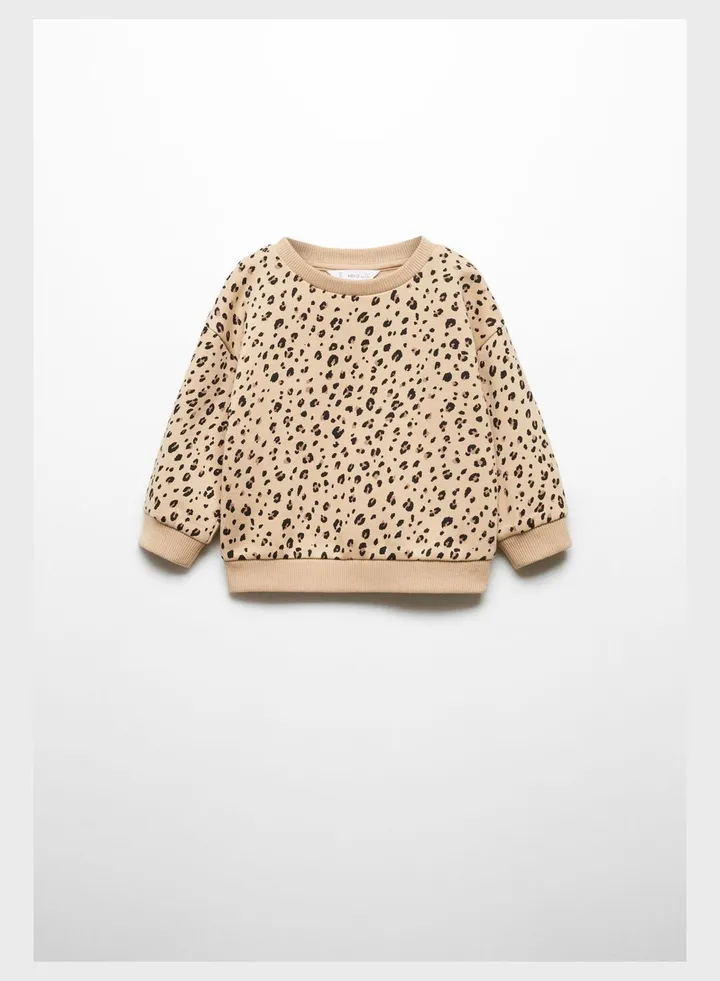 Kids Leopard Print Sweatshirt