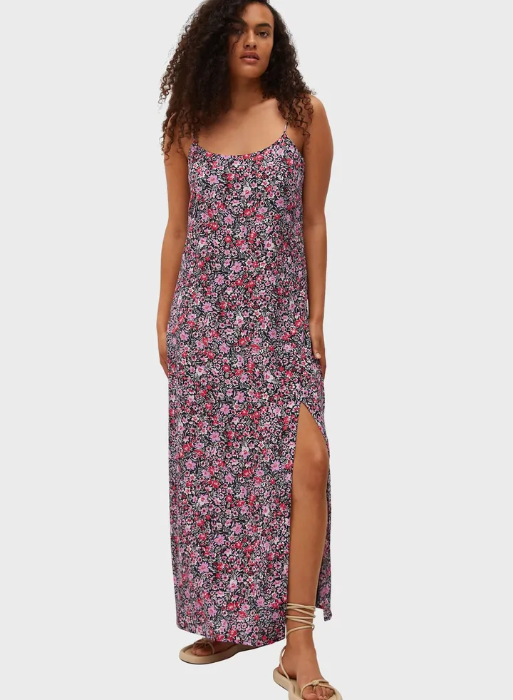 Side Slit Printed Dress