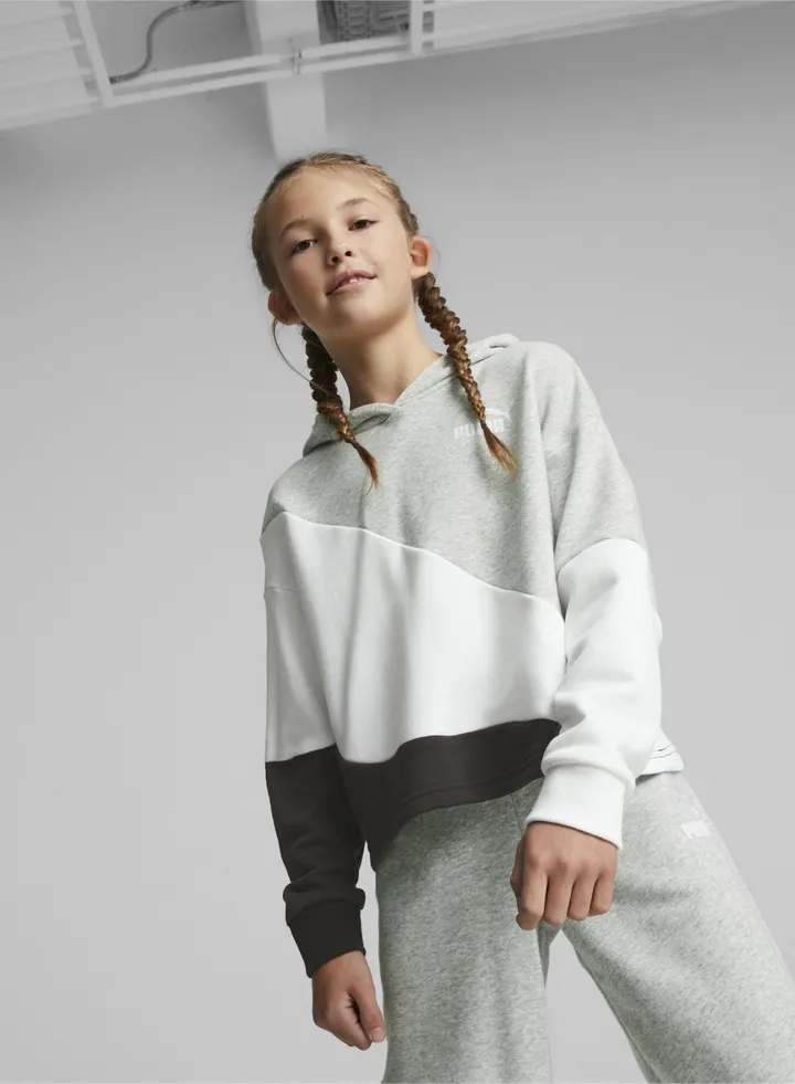 Power Cat Kids GirlsLongsleeve Hoodie