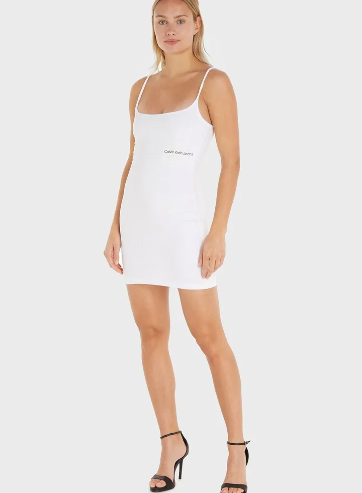 Strappy Knitted Bodycon Dress