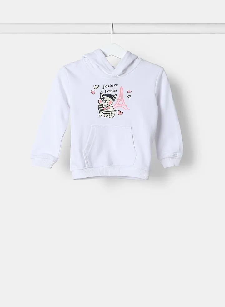 Baby Girls Sweatshirt Cloud White