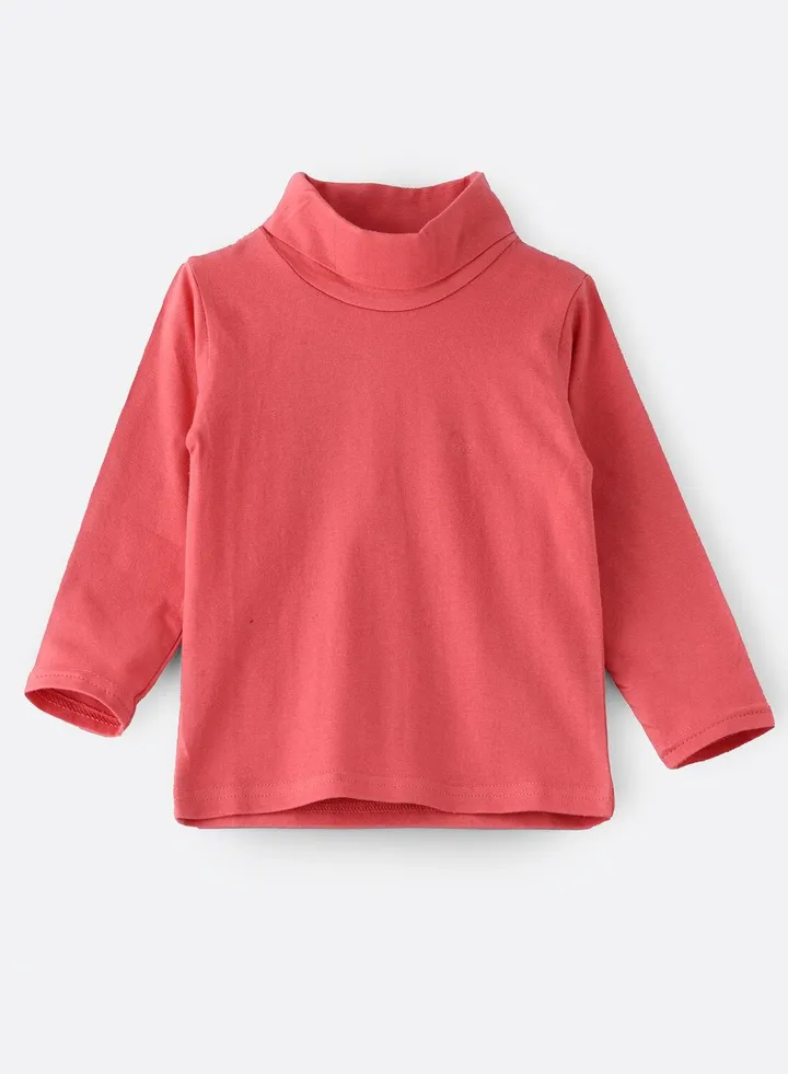 Basic solid turtle neck t-shirt