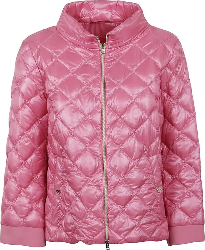 Herno Mock-Neck Quilted Bomber Jacket