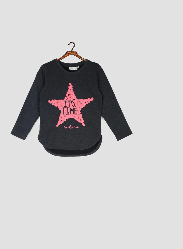 Kids Star Sweatshirt Dark Sapphire