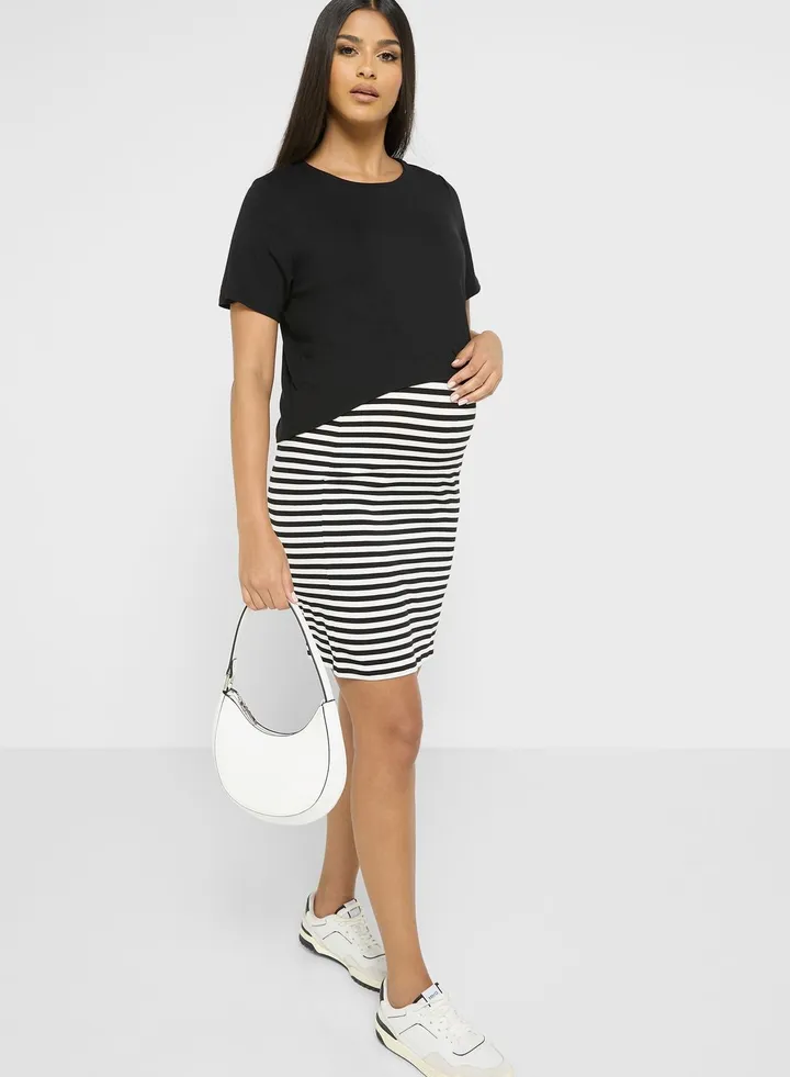 Crew Neck Knitted Dress