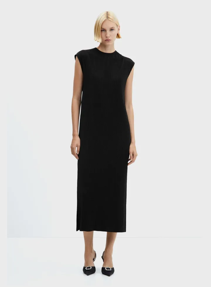 Crew Neck Knitted Dress