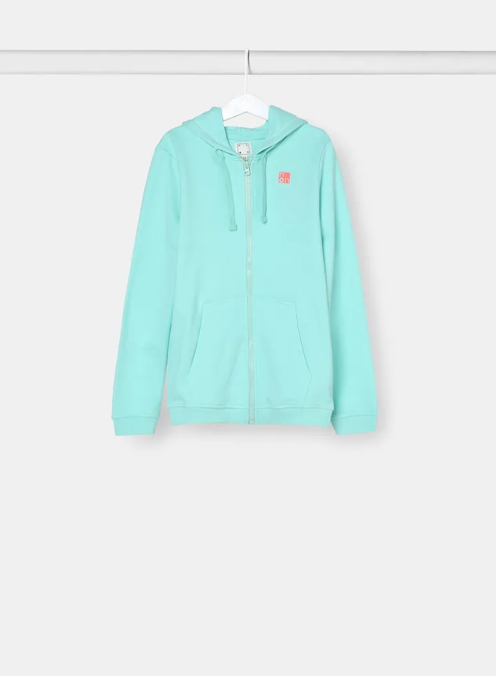 Girls Hoodie Aqua Blue
