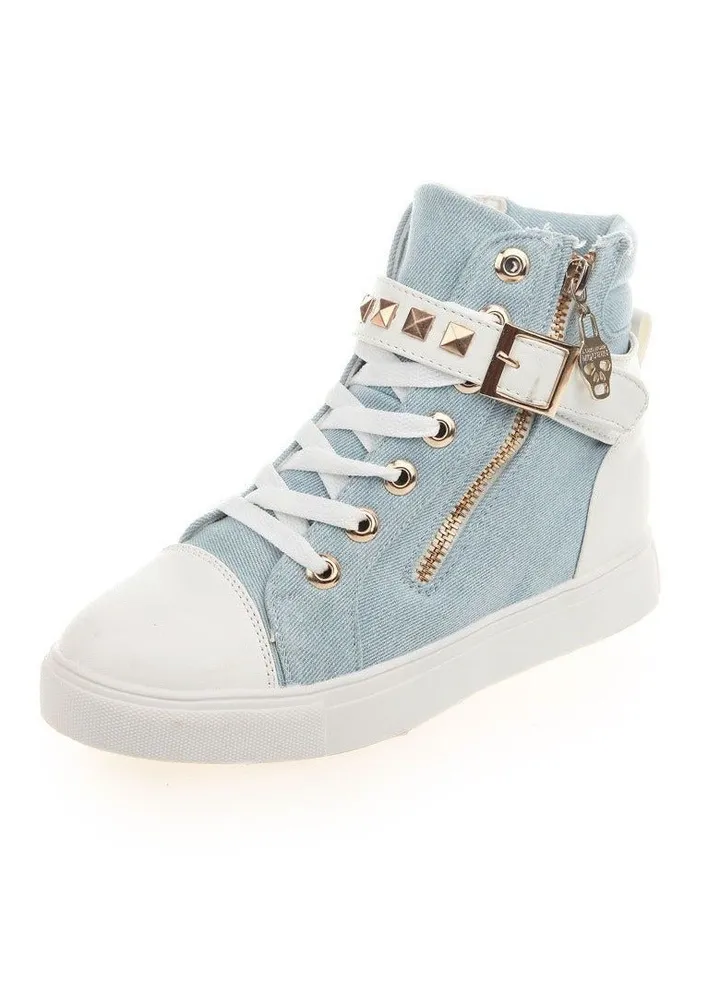 Spring Autumn High Top Women Canvas Casual Board White Shoes