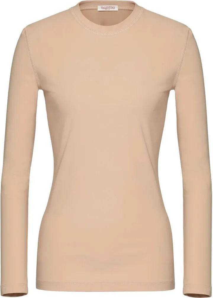 long-sleeve cotton T-shirt