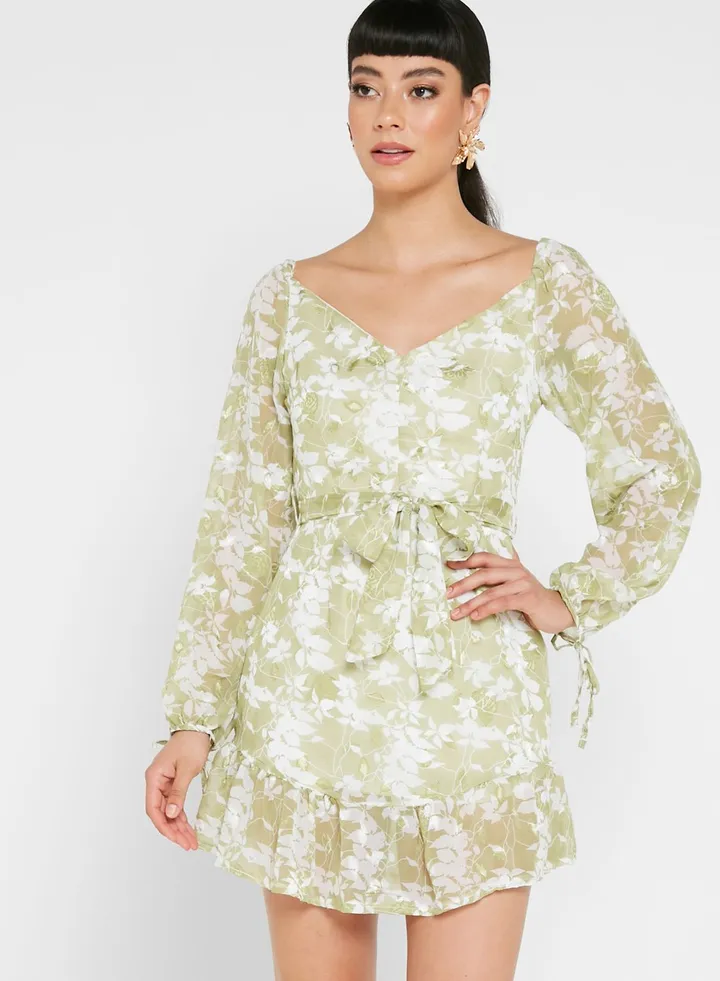 Sweetheart Neck Dress