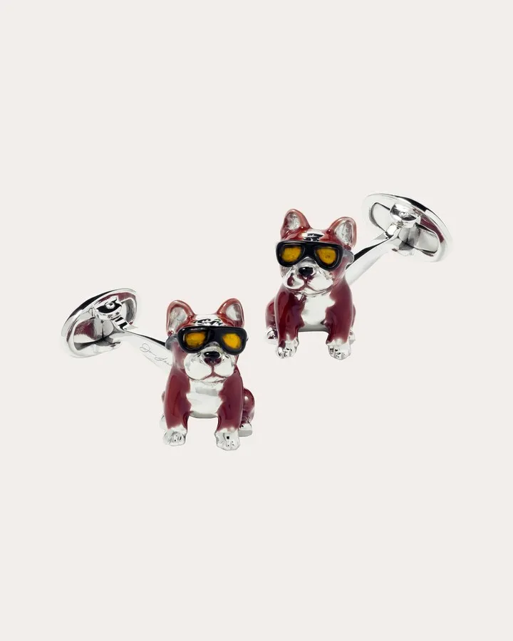 French Bulldog Sterling Silver Cufflinks