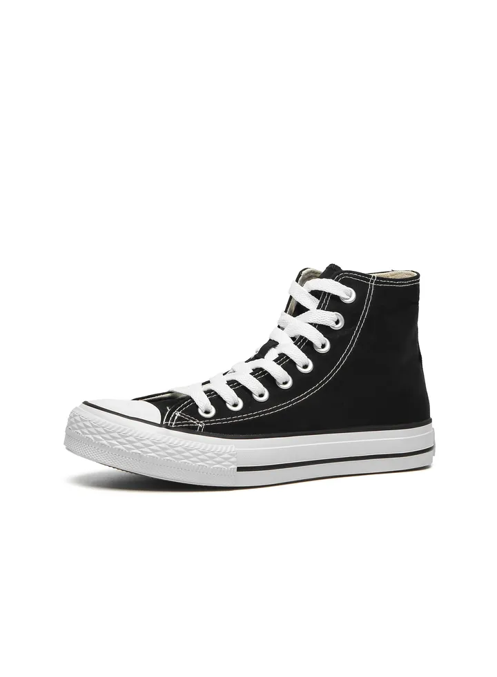 High top casual canvas shoes