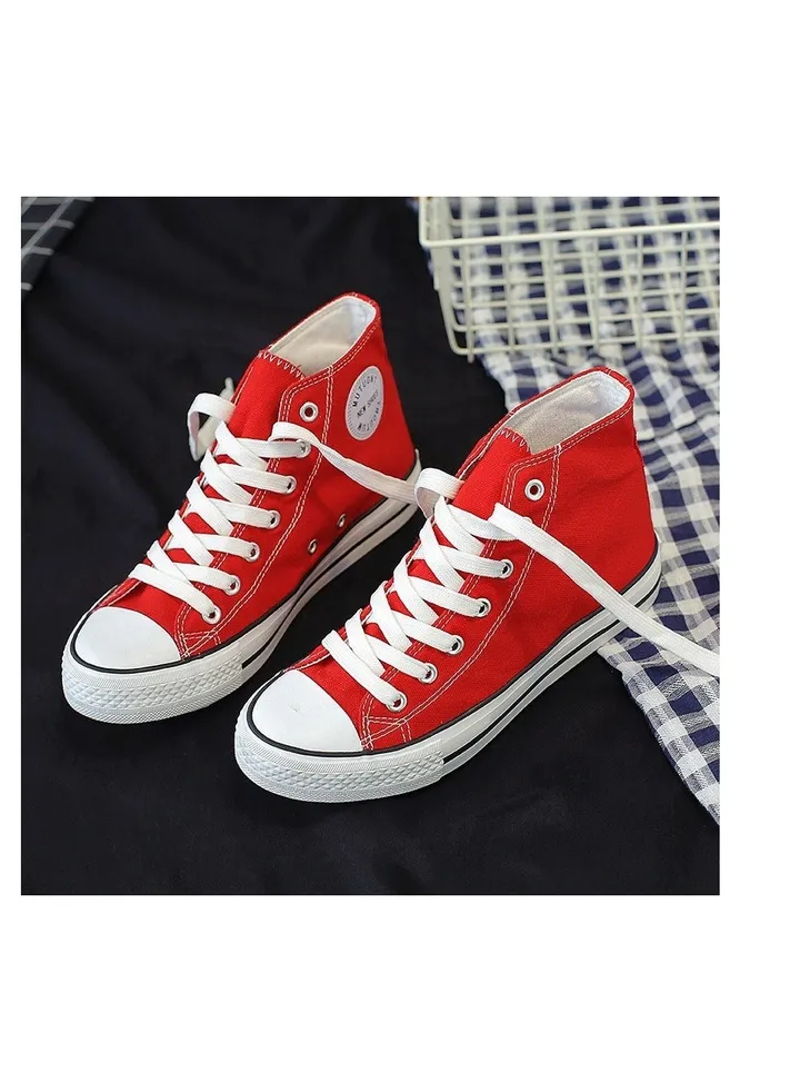High top casual canvas shoes