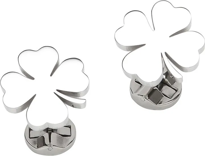 Four-Leaf Clover Stainless Steel Cufflink