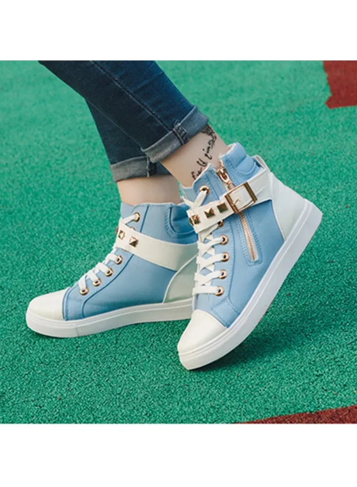 Spring Autumn High Top Women Canvas Casual Board Shoes