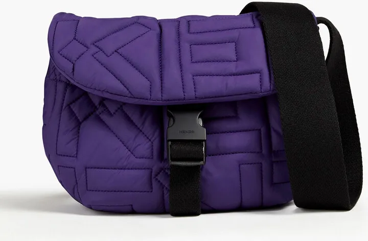 Quilted shell shoulder bag