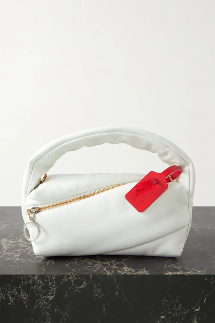 Off-White - Pump 24 Padded Leather Tote - One size