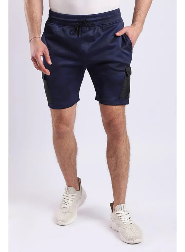 Double Sides Pockets Pattrned Shorts
