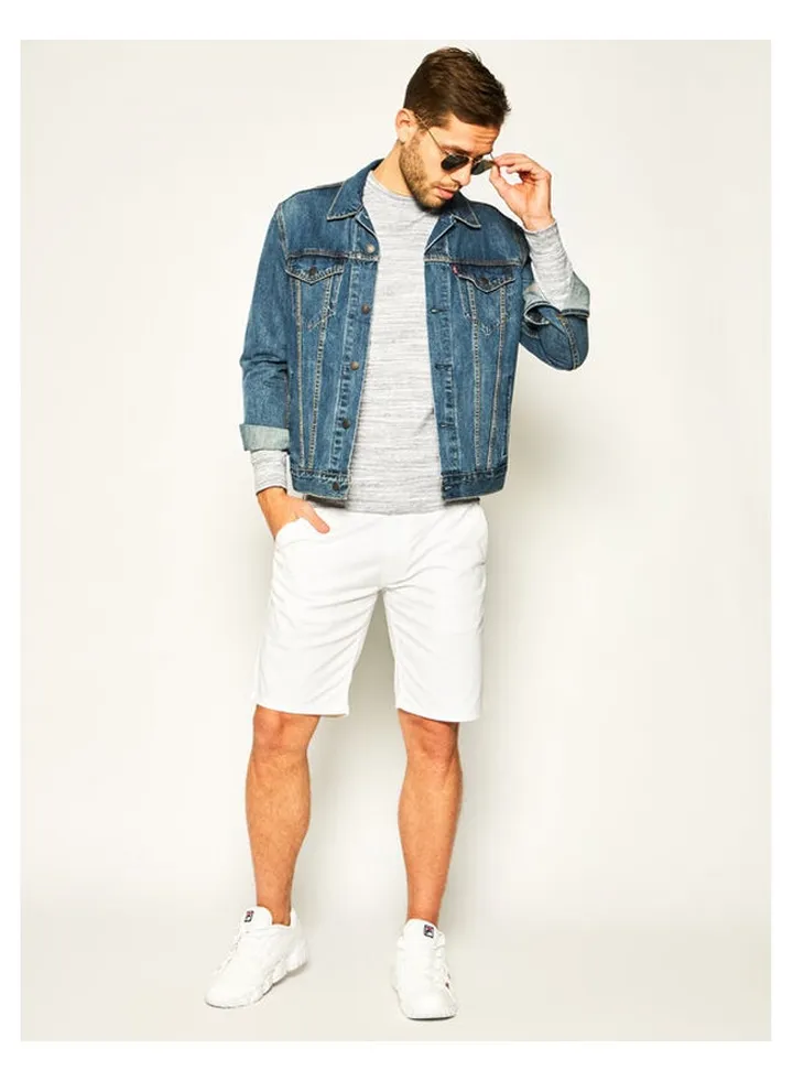 Dobby Chino Shorts White