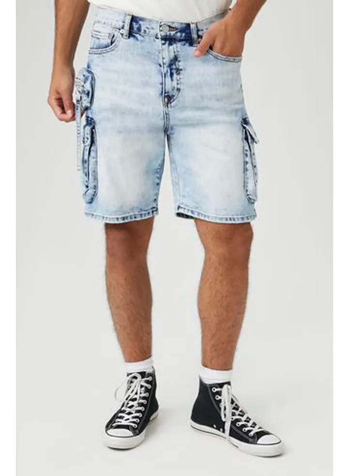 Cargo Denim Shorts