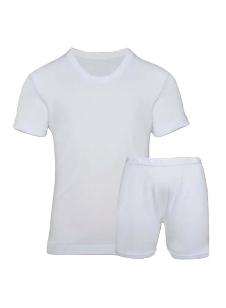 6-Pair Undergarment Set White