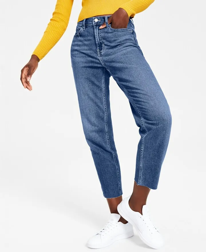 Calvin Klein Jeans Women's Straight-Leg Ankle Jeans