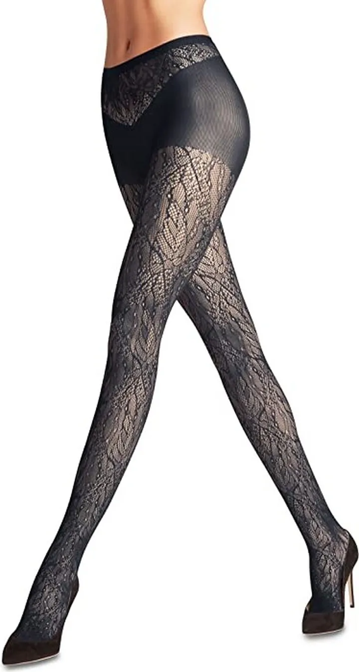 Falke Artist Leaves Tights (Blue (Marine 6179)) Hose