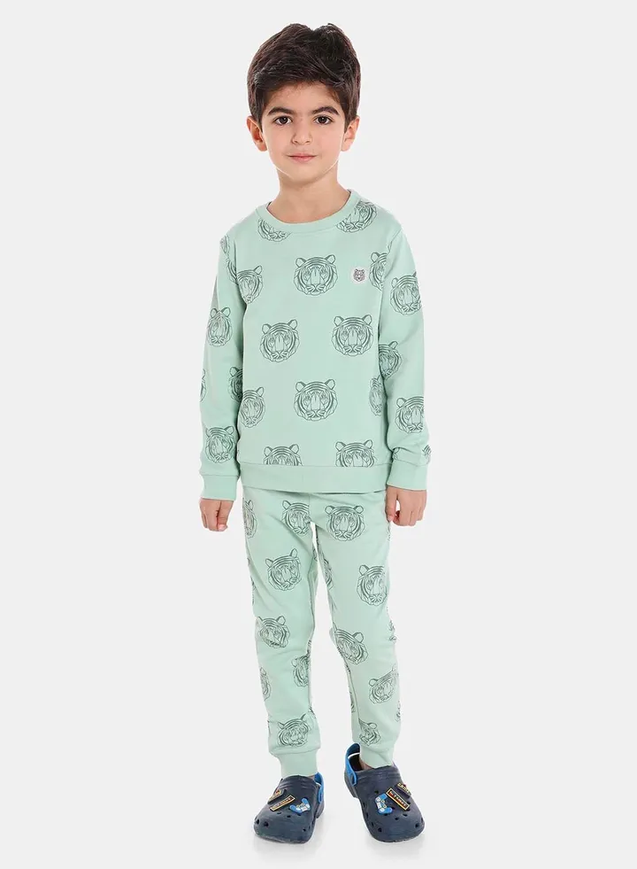 Sweat Shirt & Jogger Set Mint