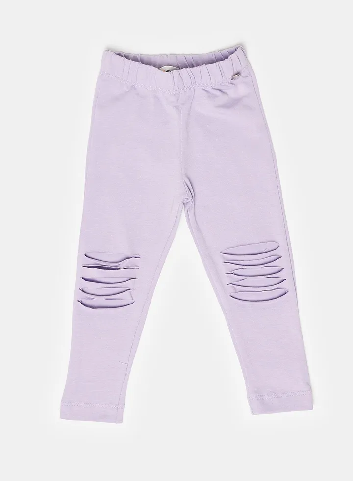 LEGGING purple Baby Girls