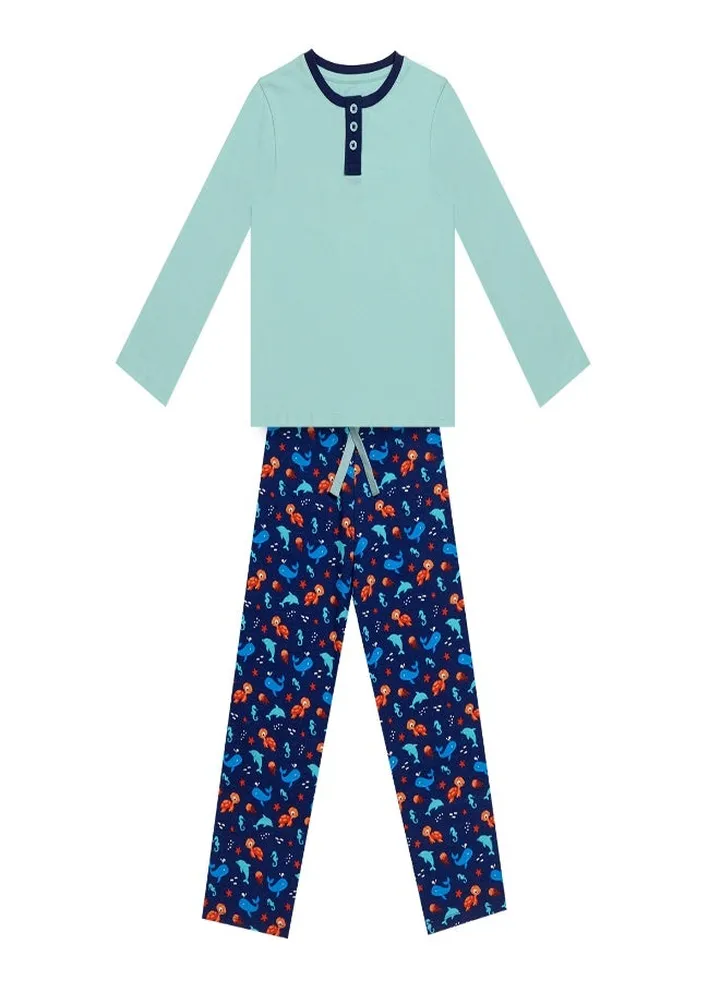 Greentreat Boys Organic Cotton Loungewear Set