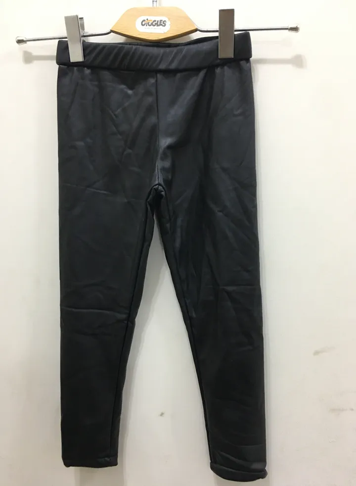 Girls Leather Legging