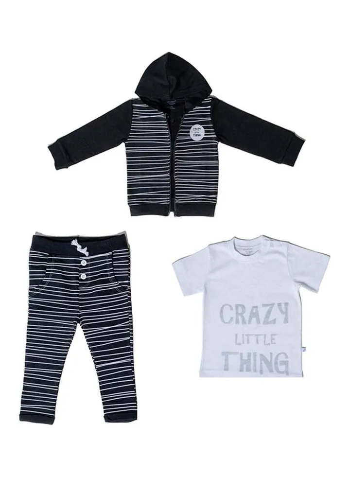 3-Piece Set Black/White