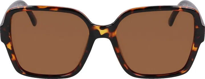 57mm Polarized Square Frame Sunglasses