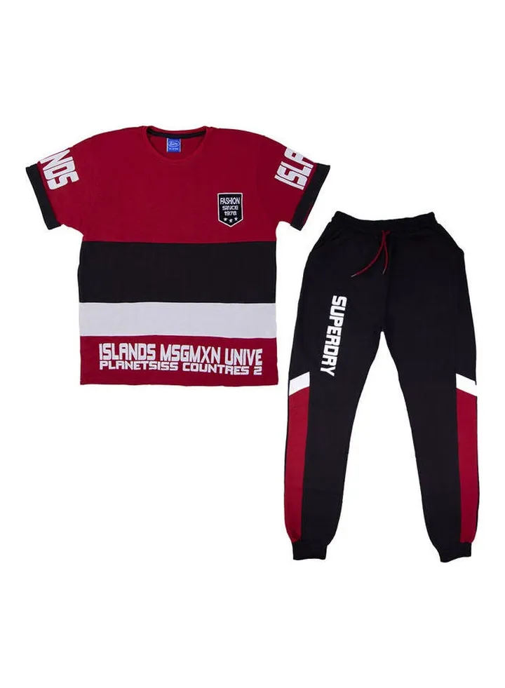 2-Piece T-Shirt And Pants Set Multicolour