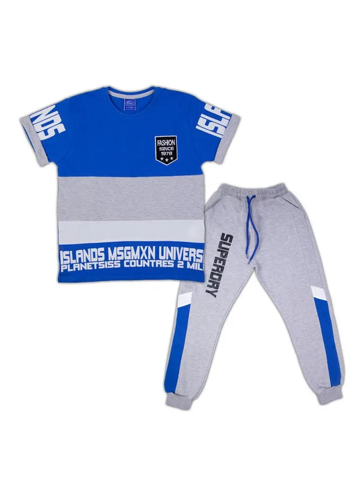 2-Piece T-Shirt And Pants Set Multicolour