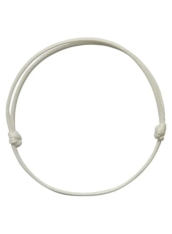 Bracelet Rope Bangle White 2mm