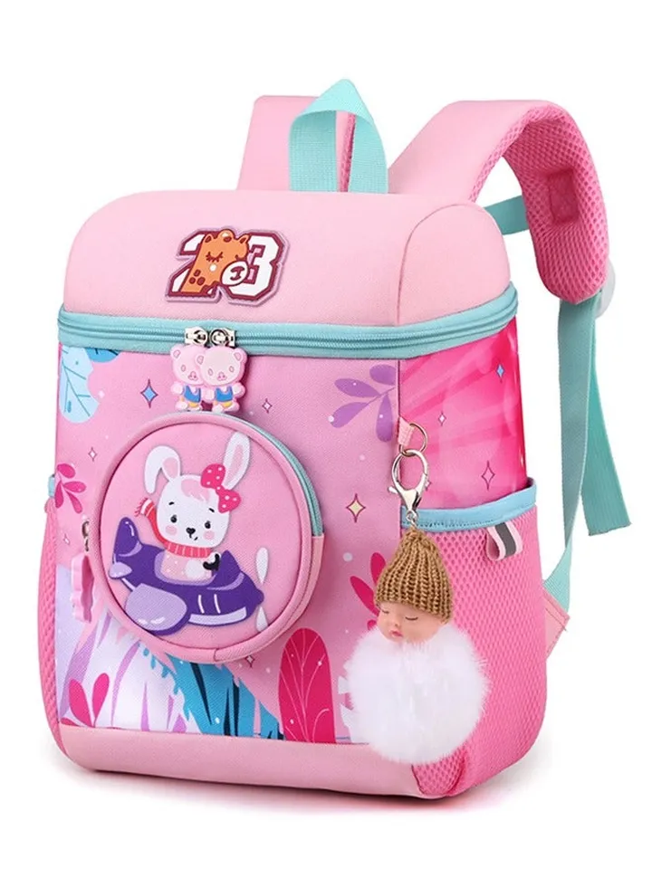 Waterproof Kids Backpack for Preschool and Kindergarten (Pink)