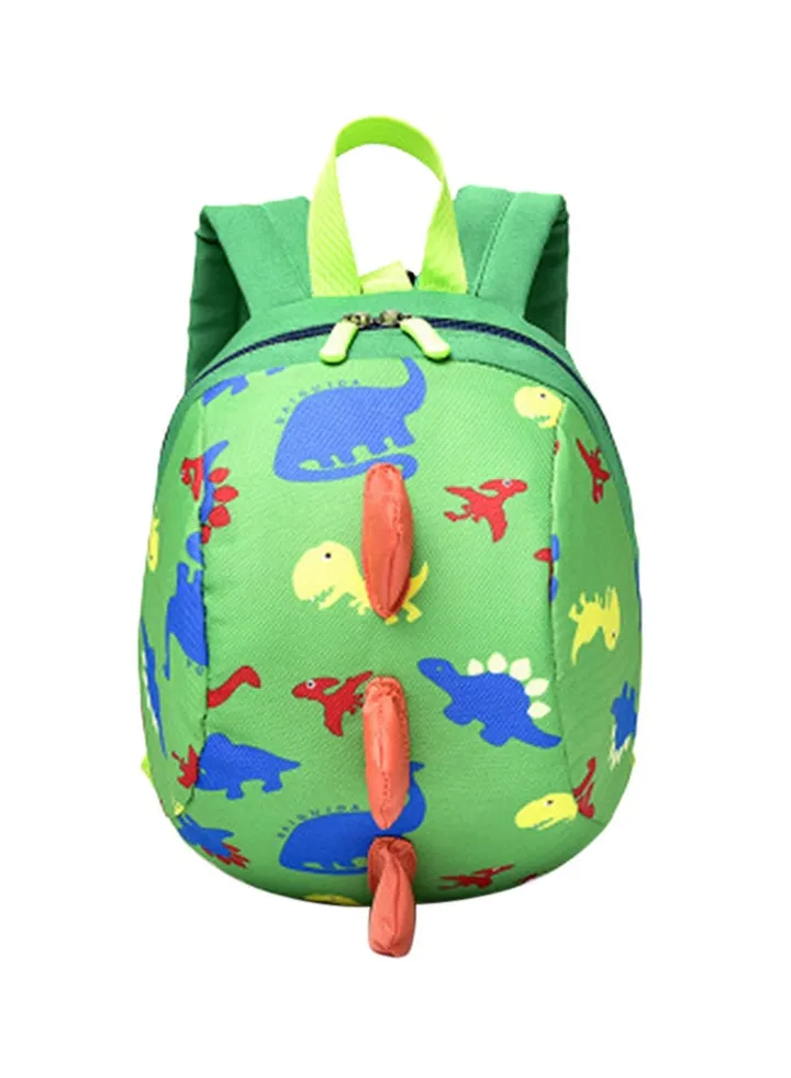 Little Printing Anti-Lost Dinosaur School Bag Green