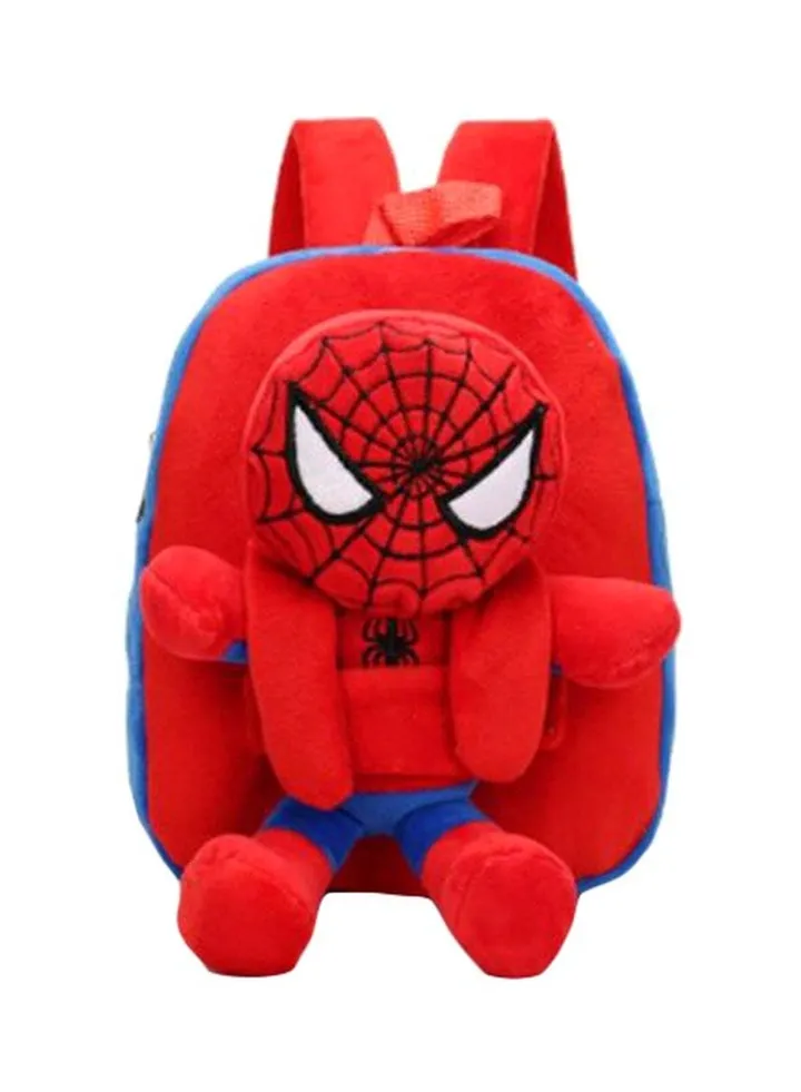 Cartoon Spider-Man Backpack Red/Black/Blue