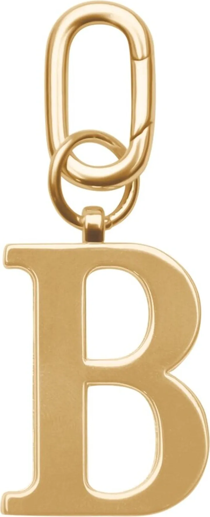 Johnny Loves Rosie - B - Gold Metal Letter Keyring