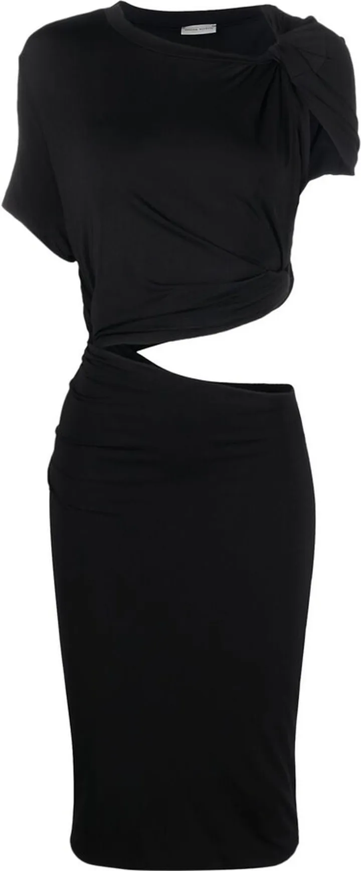 Asymmetrical Cut-Out Midi Dress
