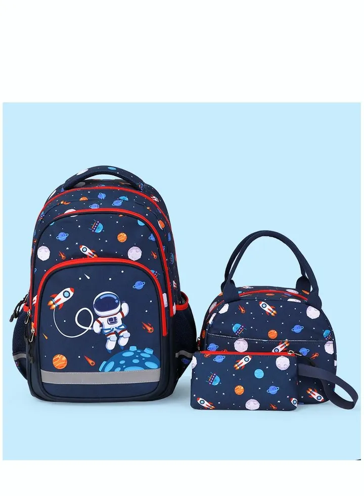 School Elements Waterproof Lightweight Kids Bookbag Backpacks Casual Daypack with Lunch Bag Set
