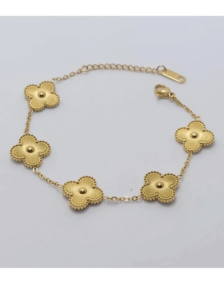 Stainless steel lucky four cleaf